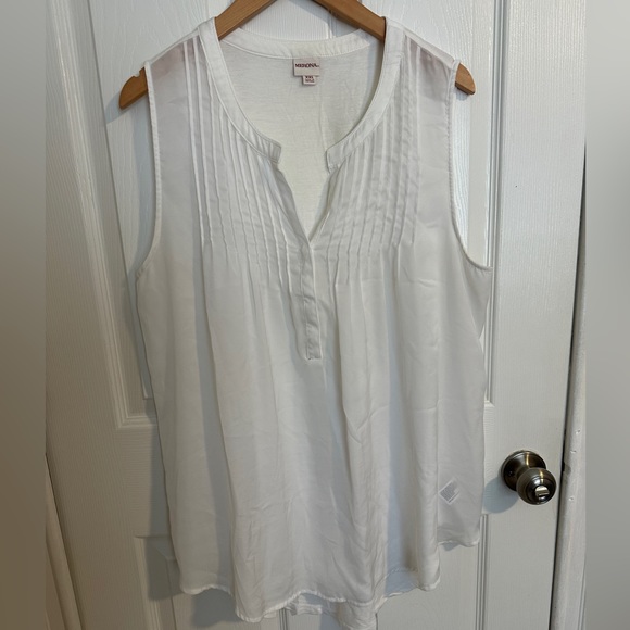 Merona white sleeveless blouse size xxl - Picture 5 of 8